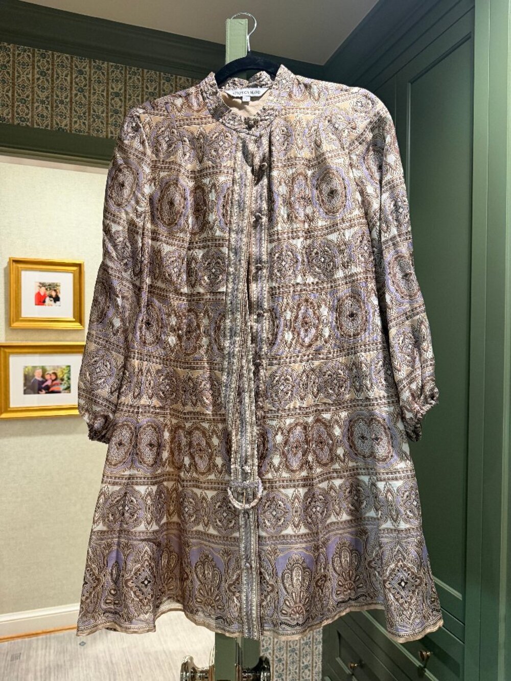 Veronica Beard Paisley Belted Dress
